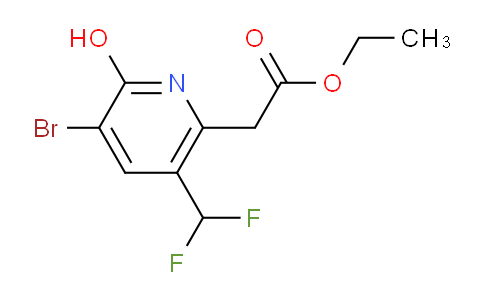 AM125744 | 1806069-10-2 | Ethyl 3-bromo-5-(difluoromethyl)-2-hydroxypyridine-6-acetate