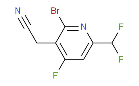 2-Bromo-6-(difluoromethyl)-4-fluoropyridine-3-acetonitrile