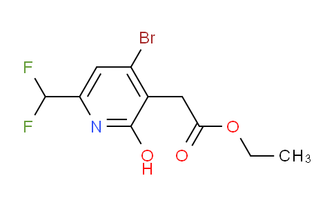 Ethyl 4-bromo-6-(difluoromethyl)-2-hydroxypyridine-3-acetate