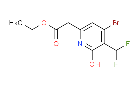 Ethyl 4-bromo-3-(difluoromethyl)-2-hydroxypyridine-6-acetate