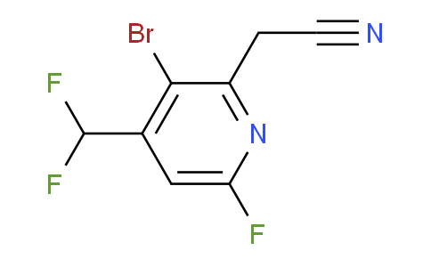 AM125762 | 1806067-02-6 | 3-Bromo-4-(difluoromethyl)-6-fluoropyridine-2-acetonitrile