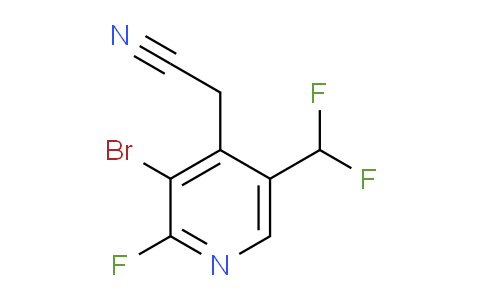 3-Bromo-5-(difluoromethyl)-2-fluoropyridine-4-acetonitrile