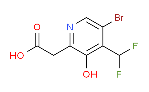 5-Bromo-4-(difluoromethyl)-3-hydroxypyridine-2-acetic acid