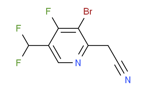 3-Bromo-5-(difluoromethyl)-4-fluoropyridine-2-acetonitrile