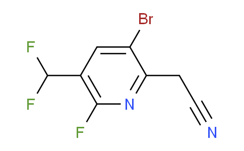 AM125767 | 1805240-63-4 | 3-Bromo-5-(difluoromethyl)-6-fluoropyridine-2-acetonitrile