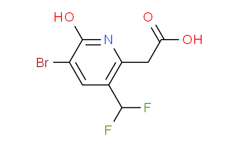 3-Bromo-5-(difluoromethyl)-2-hydroxypyridine-6-acetic acid
