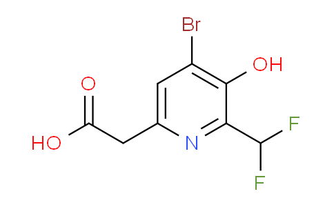 AM125777 | 1804845-43-9 | 4-Bromo-2-(difluoromethyl)-3-hydroxypyridine-6-acetic acid