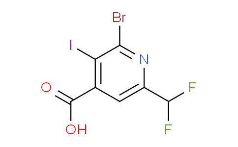 2-Bromo-6-(difluoromethyl)-3-iodopyridine-4-carboxylic acid