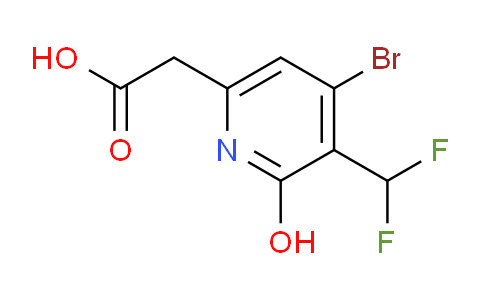 4-Bromo-3-(difluoromethyl)-2-hydroxypyridine-6-acetic acid