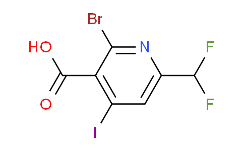 2-Bromo-6-(difluoromethyl)-4-iodopyridine-3-carboxylic acid
