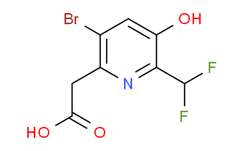 AM125786 | 1805163-33-0 | 5-Bromo-2-(difluoromethyl)-3-hydroxypyridine-6-acetic acid