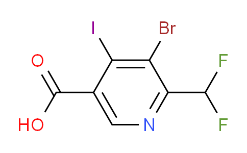 AM125787 | 1805170-91-5 | 3-Bromo-2-(difluoromethyl)-4-iodopyridine-5-carboxylic acid