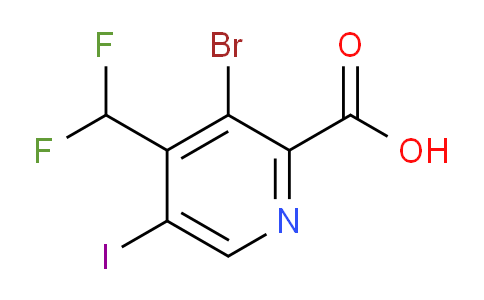 AM125793 | 1806871-10-2 | 3-Bromo-4-(difluoromethyl)-5-iodopyridine-2-carboxylic acid