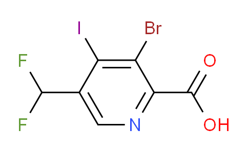 AM125798 | 1806910-46-2 | 3-Bromo-5-(difluoromethyl)-4-iodopyridine-2-carboxylic acid