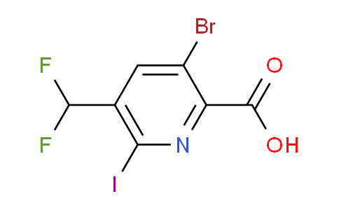 AM125799 | 1805375-50-1 | 3-Bromo-5-(difluoromethyl)-6-iodopyridine-2-carboxylic acid
