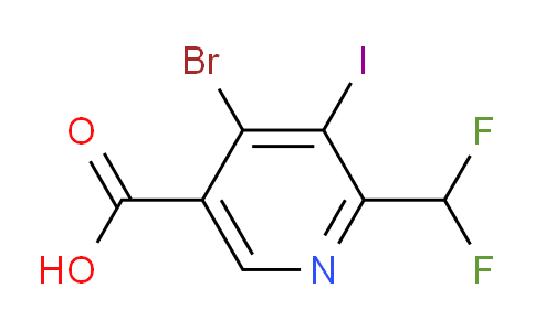 AM125800 | 1806910-51-9 | 4-Bromo-2-(difluoromethyl)-3-iodopyridine-5-carboxylic acid