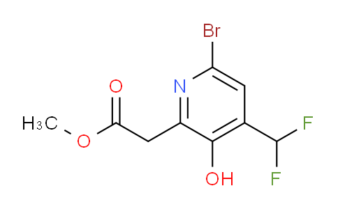 AM125803 | 1804654-49-6 | Methyl 6-bromo-4-(difluoromethyl)-3-hydroxypyridine-2-acetate