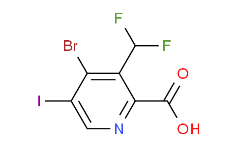 AM125806 | 1806871-21-5 | 4-Bromo-3-(difluoromethyl)-5-iodopyridine-2-carboxylic acid