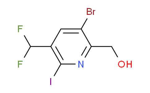 3-Bromo-5-(difluoromethyl)-6-iodopyridine-2-methanol