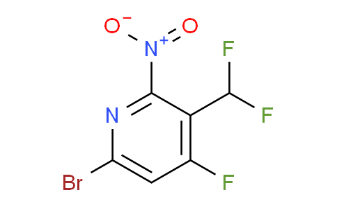 6-Bromo-3-(difluoromethyl)-4-fluoro-2-nitropyridine