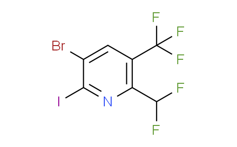 AM125860 | 1805365-76-7 | 3-Bromo-6-(difluoromethyl)-2-iodo-5-(trifluoromethyl)pyridine