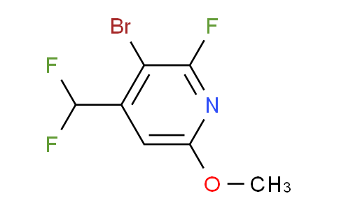 AM125868 | 1804912-48-8 | 3-Bromo-4-(difluoromethyl)-2-fluoro-6-methoxypyridine