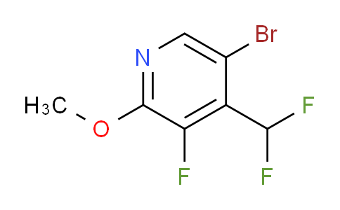 5-Bromo-4-(difluoromethyl)-3-fluoro-2-methoxypyridine