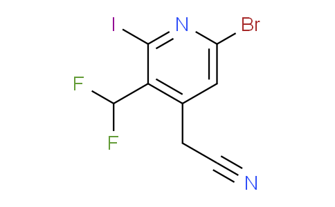 AM125874 | 1805922-31-9 | 6-Bromo-3-(difluoromethyl)-2-iodopyridine-4-acetonitrile
