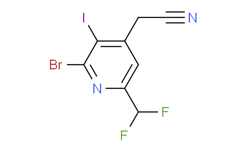 AM125876 | 1805922-37-5 | 2-Bromo-6-(difluoromethyl)-3-iodopyridine-4-acetonitrile