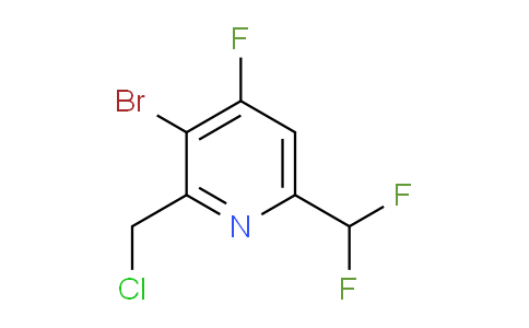 3-Bromo-2-(chloromethyl)-6-(difluoromethyl)-4-fluoropyridine