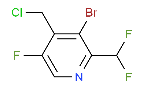 3-Bromo-4-(chloromethyl)-2-(difluoromethyl)-5-fluoropyridine