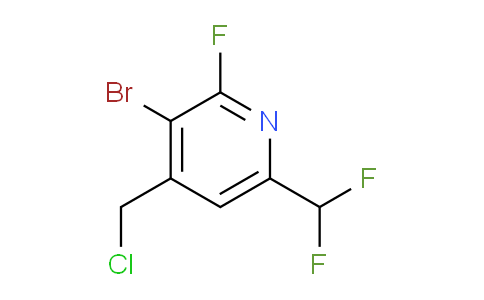 3-Bromo-4-(chloromethyl)-6-(difluoromethyl)-2-fluoropyridine