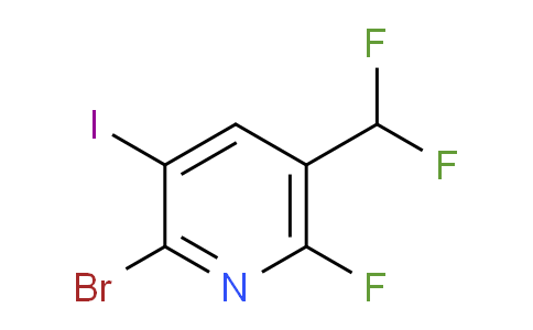 2-Bromo-5-(difluoromethyl)-6-fluoro-3-iodopyridine
