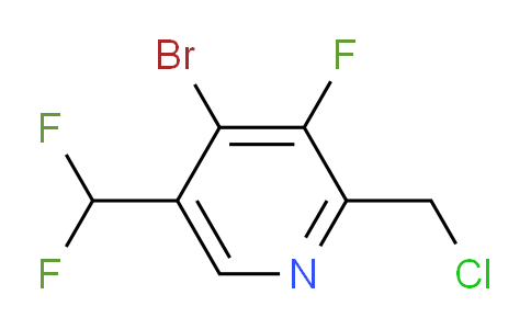 4-Bromo-2-(chloromethyl)-5-(difluoromethyl)-3-fluoropyridine