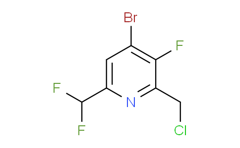 AM125909 | 1805397-51-6 | 4-Bromo-2-(chloromethyl)-6-(difluoromethyl)-3-fluoropyridine