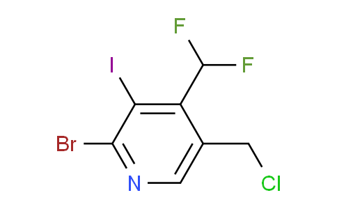 2-Bromo-5-(chloromethyl)-4-(difluoromethyl)-3-iodopyridine