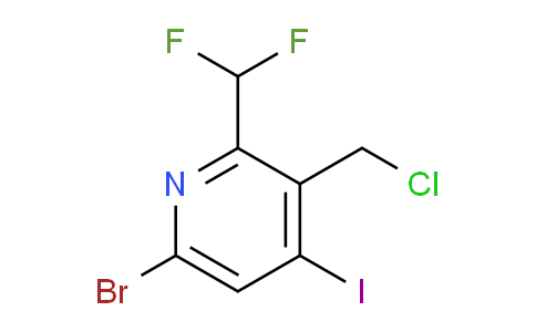 6-Bromo-3-(chloromethyl)-2-(difluoromethyl)-4-iodopyridine