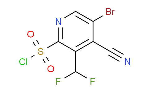 5-Bromo-4-cyano-3-(difluoromethyl)pyridine-2-sulfonyl chloride