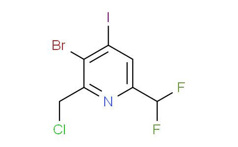 AM125940 | 1805365-23-4 | 3-Bromo-2-(chloromethyl)-6-(difluoromethyl)-4-iodopyridine