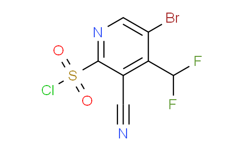5-Bromo-3-cyano-4-(difluoromethyl)pyridine-2-sulfonyl chloride