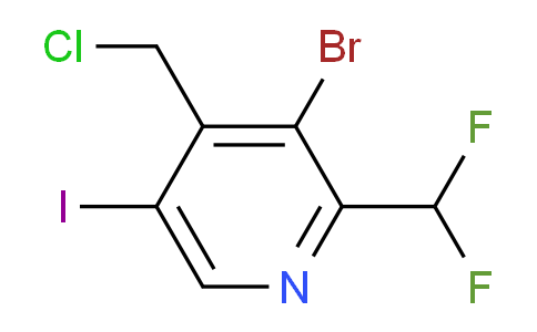 3-Bromo-4-(chloromethyl)-2-(difluoromethyl)-5-iodopyridine