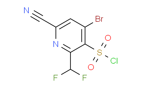 4-Bromo-6-cyano-2-(difluoromethyl)pyridine-3-sulfonyl chloride
