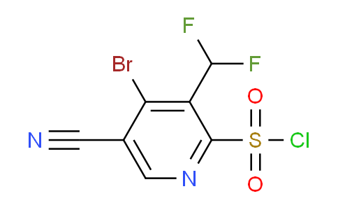 4-Bromo-5-cyano-3-(difluoromethyl)pyridine-2-sulfonyl chloride