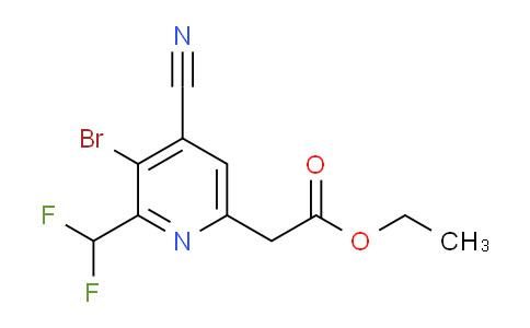 AM125954 | 1806833-66-8 | Ethyl 3-bromo-4-cyano-2-(difluoromethyl)pyridine-6-acetate