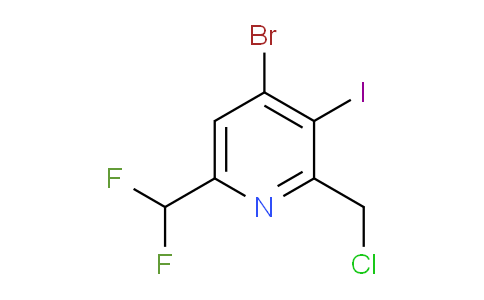 AM125962 | 1805167-69-4 | 4-Bromo-2-(chloromethyl)-6-(difluoromethyl)-3-iodopyridine