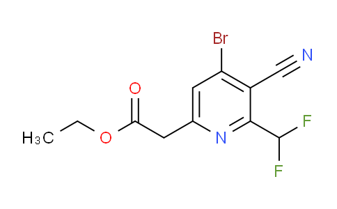 AM125969 | 1805358-51-3 | Ethyl 4-bromo-3-cyano-2-(difluoromethyl)pyridine-6-acetate