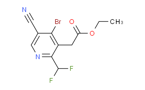 AM125973 | 1804633-96-2 | Ethyl 4-bromo-5-cyano-2-(difluoromethyl)pyridine-3-acetate