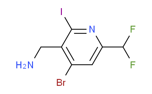 AM125981 | 1804847-44-6 | 3-(Aminomethyl)-4-bromo-6-(difluoromethyl)-2-iodopyridine