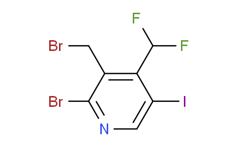 2-Bromo-3-(bromomethyl)-4-(difluoromethyl)-5-iodopyridine