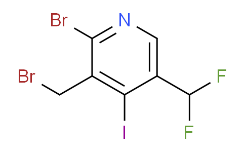 2-Bromo-3-(bromomethyl)-5-(difluoromethyl)-4-iodopyridine